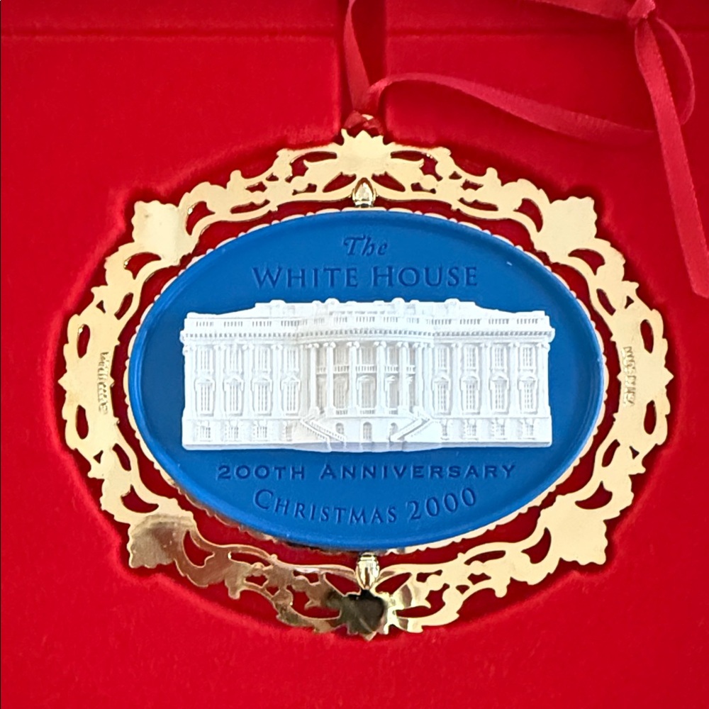 White House Historical Association Blue and Gold 200th Anniversary Ornament